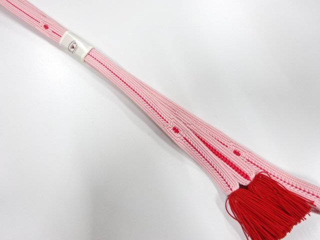 未使用品　正絹　撚り房　手組帯締め
